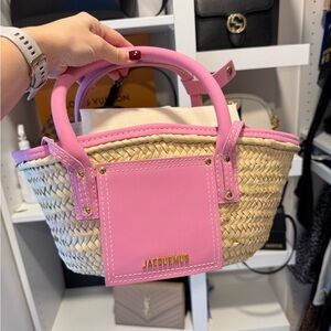 NWT Jacquemus le petit panier soleil tote bag 🩷
